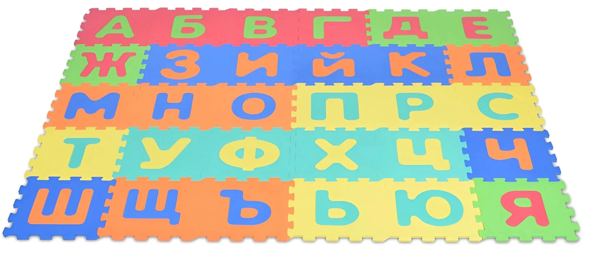 Covoras de joaca Moni Puzzle Litere (rus), 30 buc foto