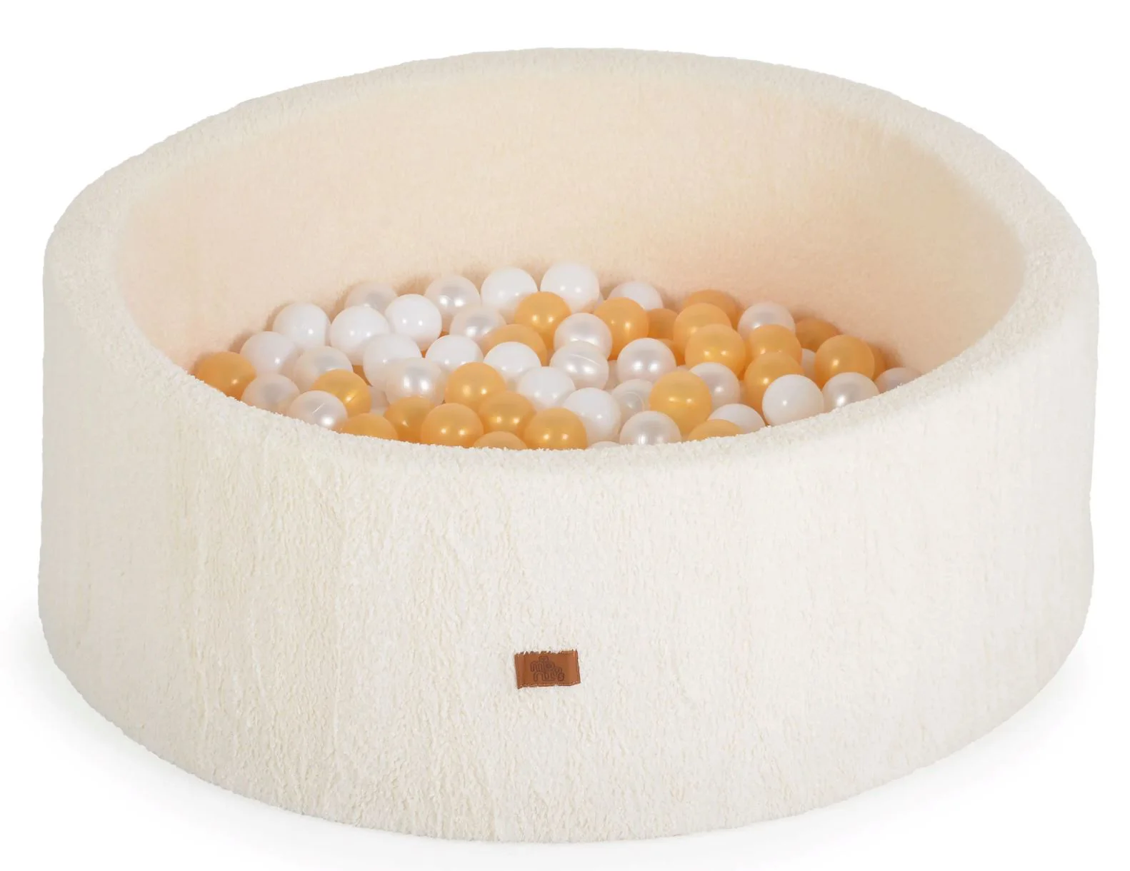 image for Piscina cu bile Moni Boucle, 200 bile Gri foto