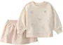 Carter's Set 2 piese Cream Easter - hanorac si skort foto