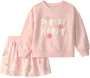 Carter's Set 2 piese Pink Easter So Very Happy - hanorac si skort foto