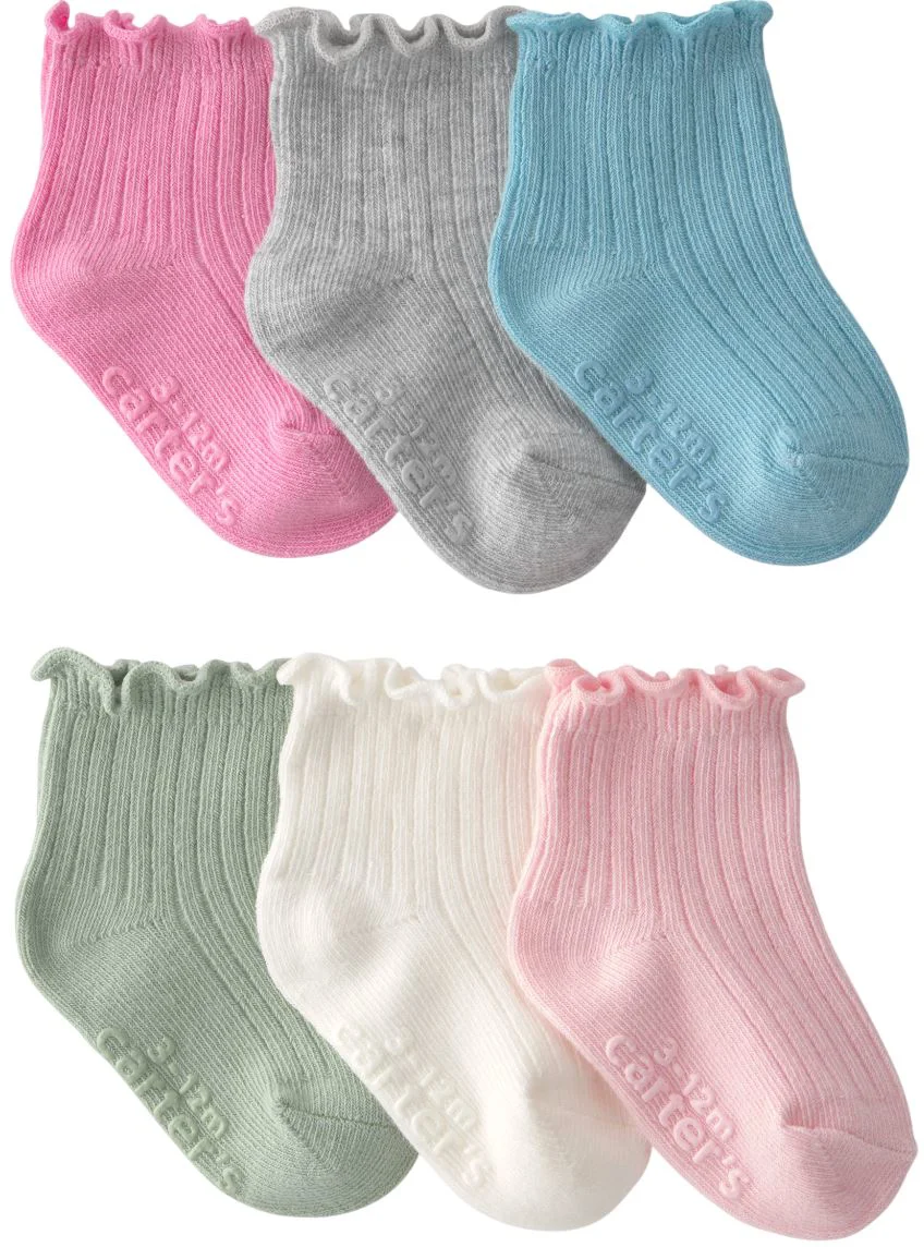 image for Carter's Set 6 perechi sosete Ankle Rosette foto