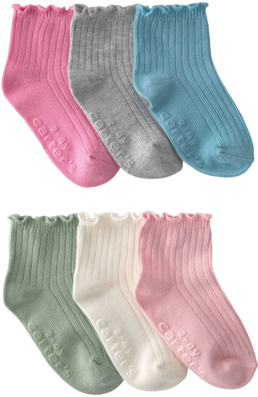 image for Carter's Set 6 perechi sosete Ankle Rosette foto
