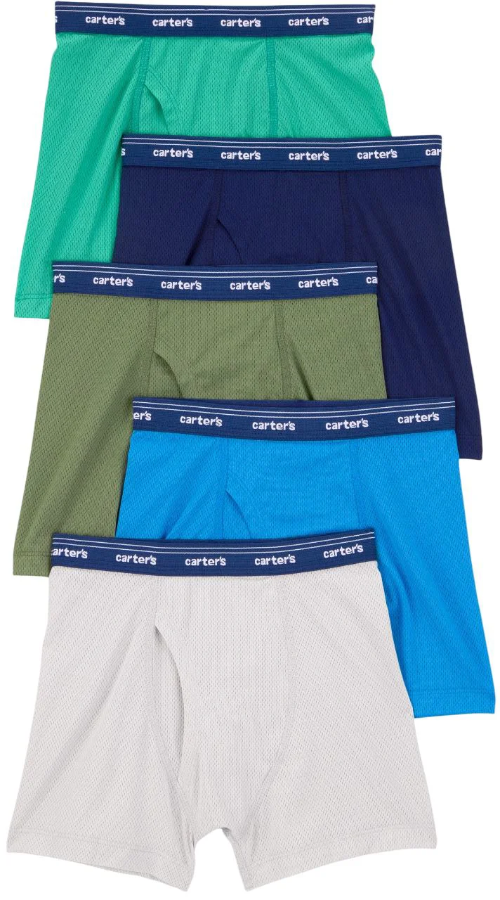 image for Carter's Набор из 5 боксеров Blue-Navy-Green Mesh foto