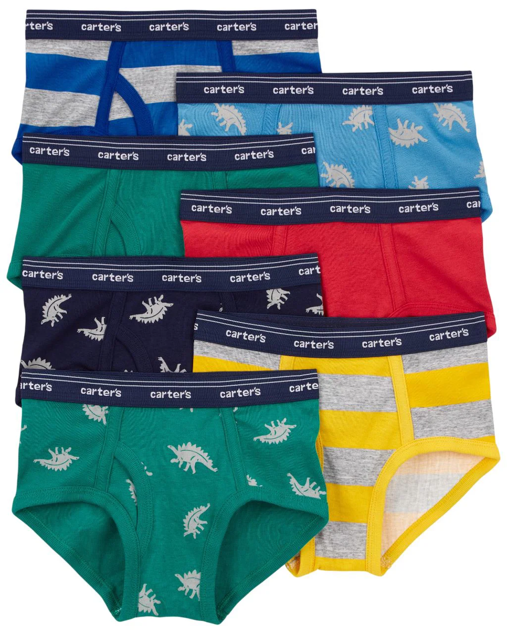 image for Carter's Set 7 chilotei Stripe-Dino foto