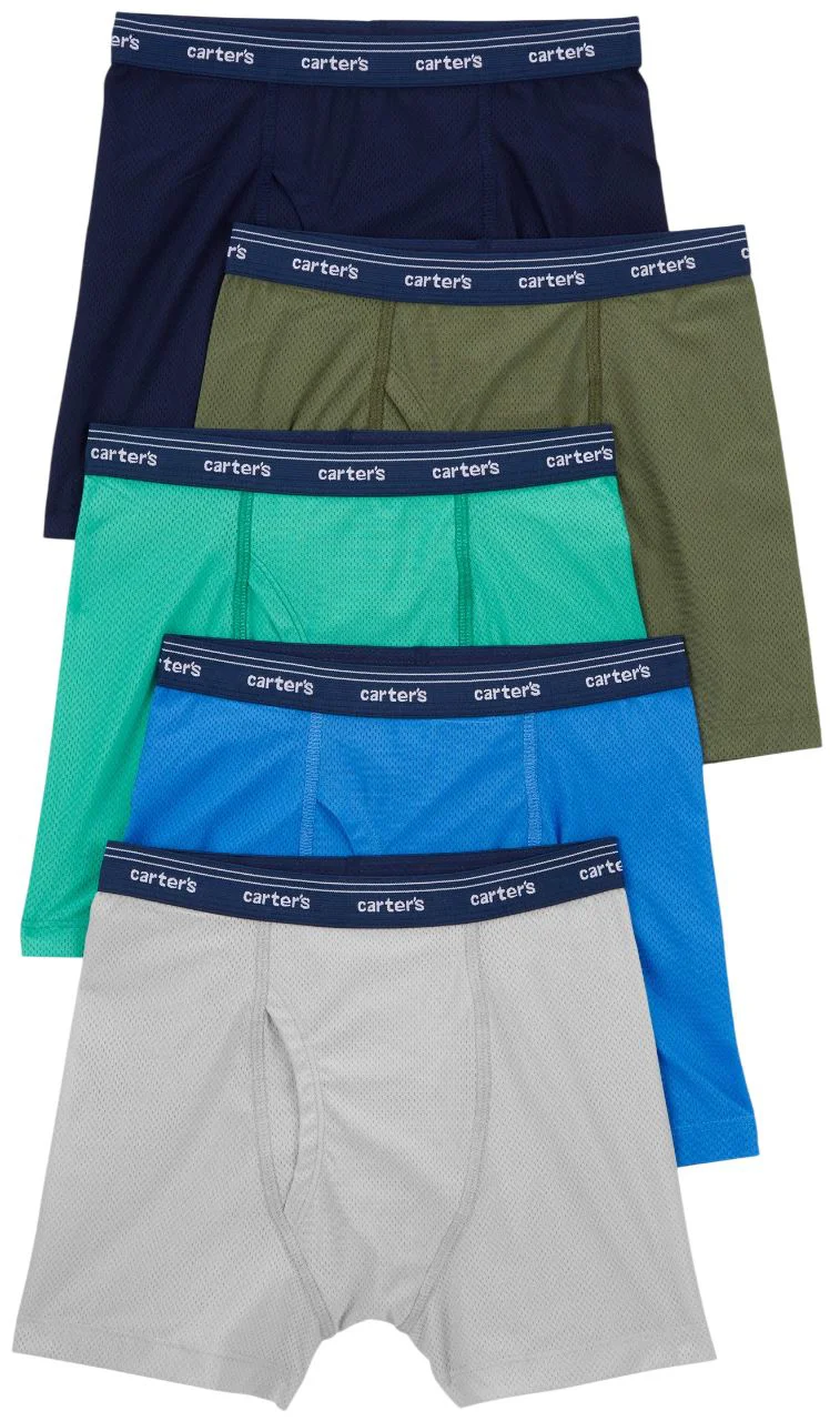 image for Carter's Набор из 5 боксеров Blue-Navy-Green Mesh foto