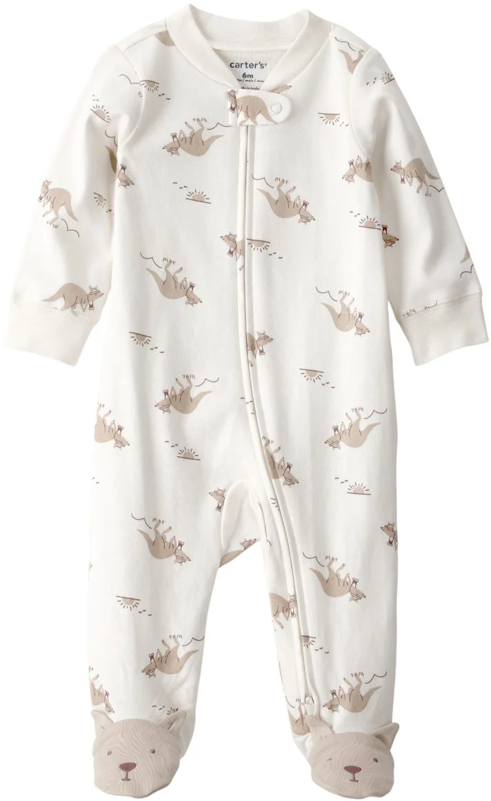 image for Carter's Pijama din bumbac cu botosei Kangaroo Print foto