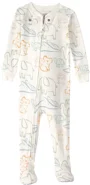 Carter's Pijama din bumbac cu botosei Multi Animal Print foto