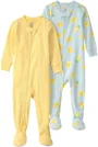 Carter's Set 2 pijamale din bumbac Lemon Yellow/Blue foto