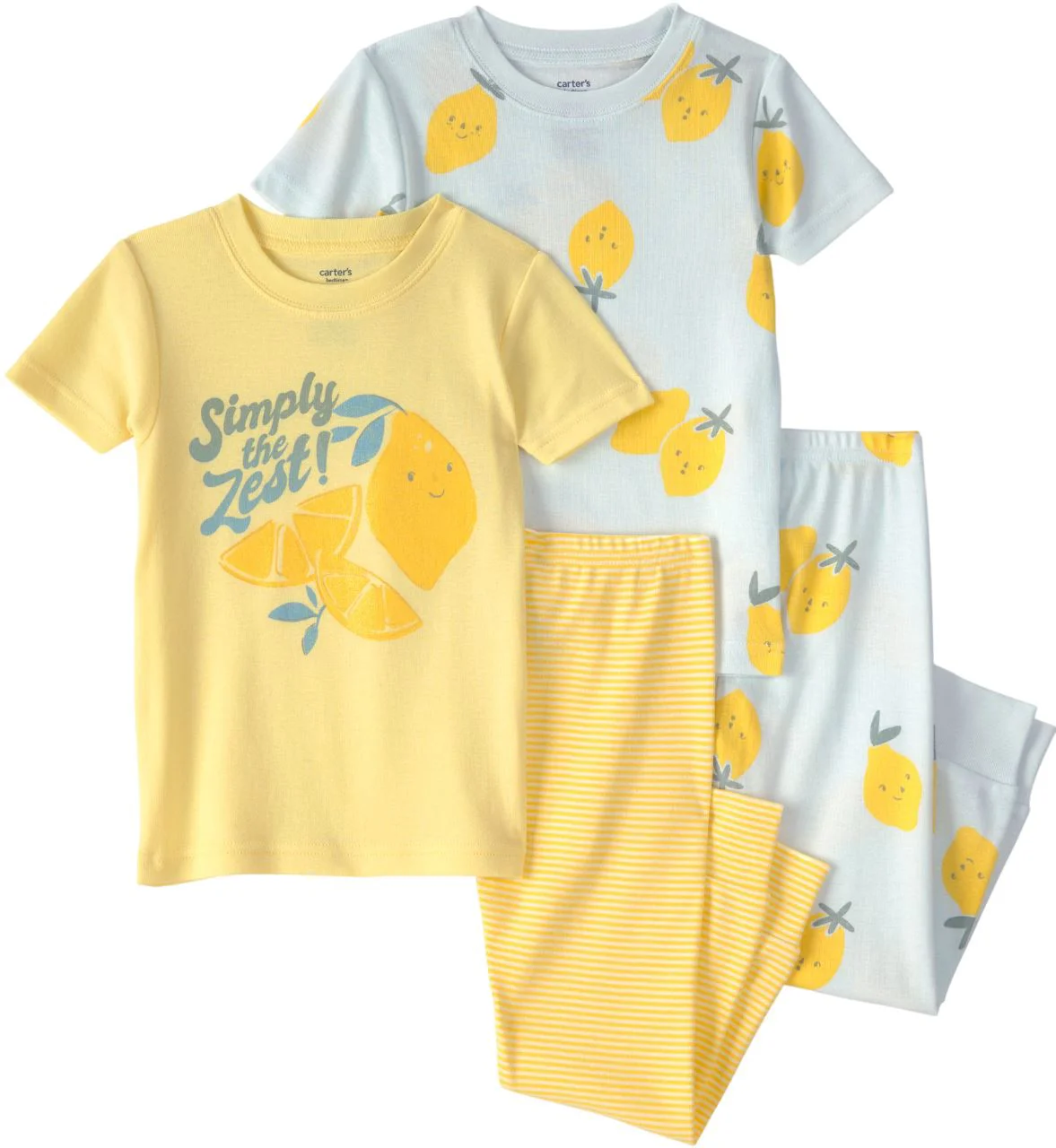 Carter's Set 2 pijamale din bumbac Mint Lemonade foto