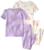 Carter's Set 2 pijamale din bumbac Purple Space foto