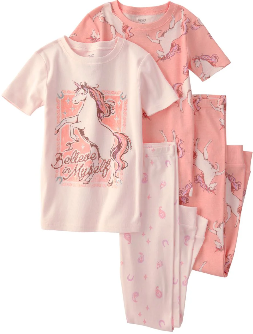 image for Carter's Set 2 pijamale din bumbac Pink Unicorn foto