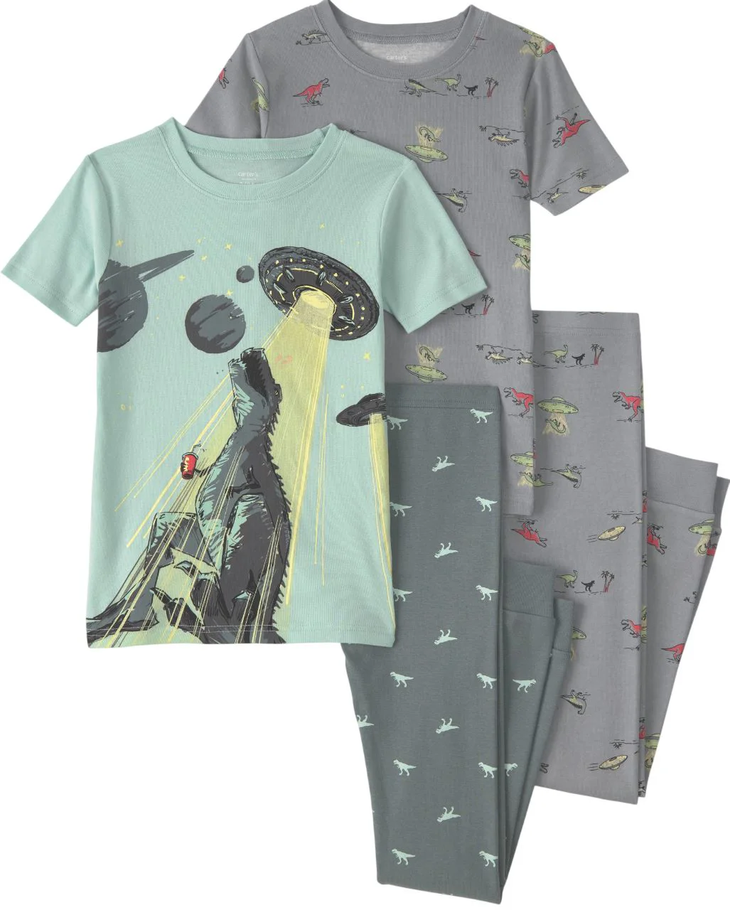 image for Carter's Set 2 pijamale din bumbac Dino Space foto