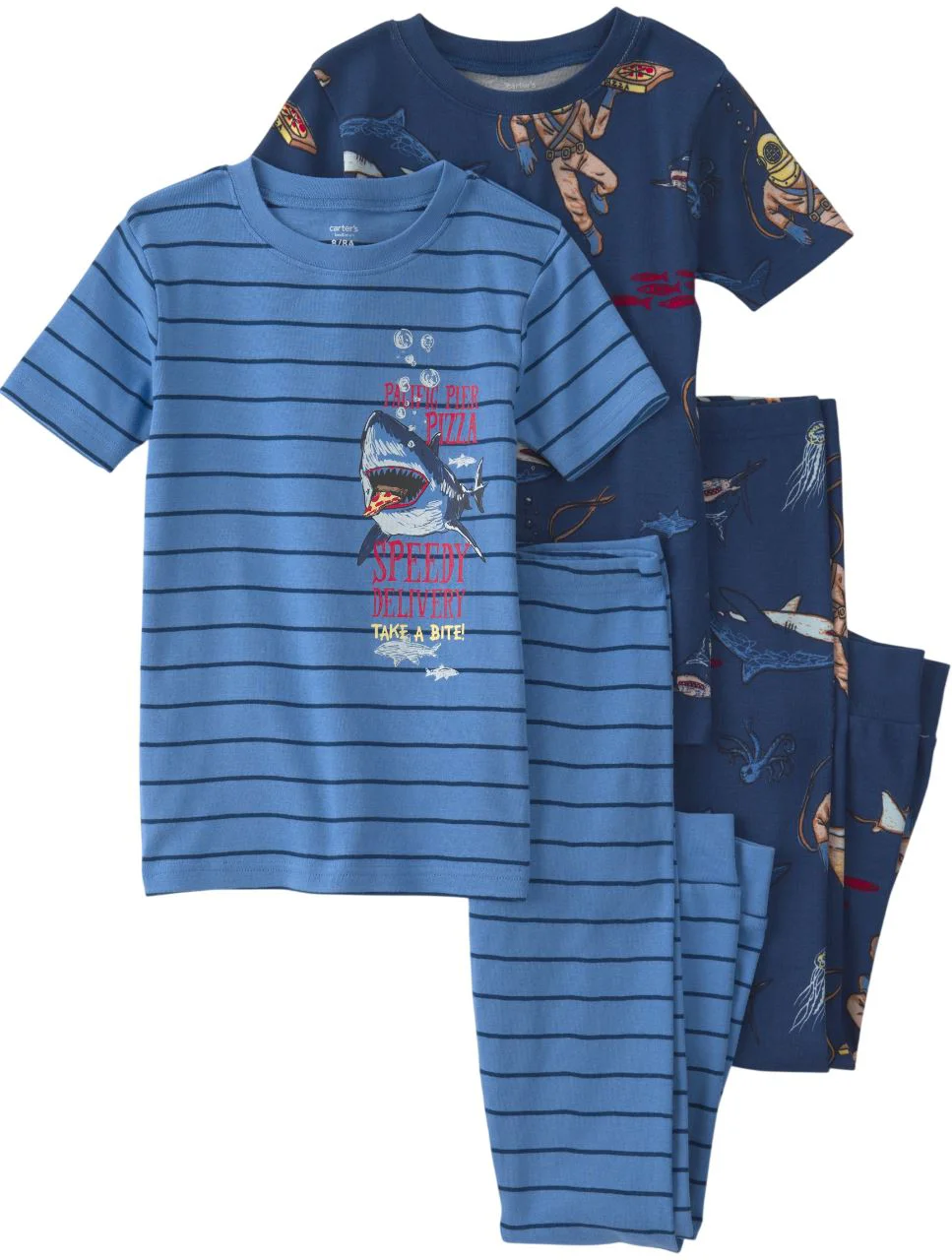 image for Carter's Set 2 pijamale din bumbac Blue Mariner foto
