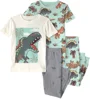 Carter's Set 2 pijamale din bumbac Green Dino foto