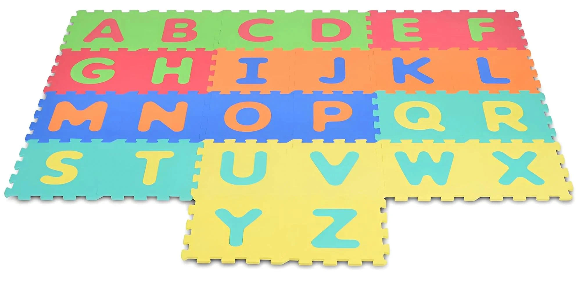 image for Covoras puzzle pentru copii Moni Alfabet multicolor, 26 buc. foto