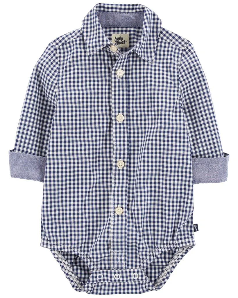 image for OshKosh Body de tip camasa in carouri Navy Gingham foto