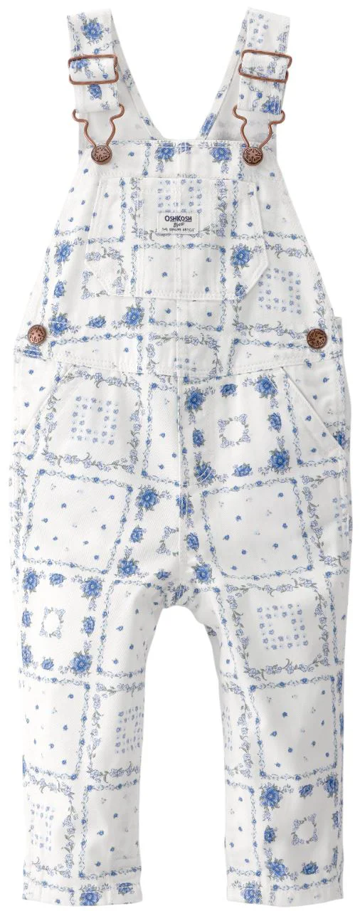 image for OshKosh Комбинезон с цветочным принтом Blue/Ivory Bandana foto