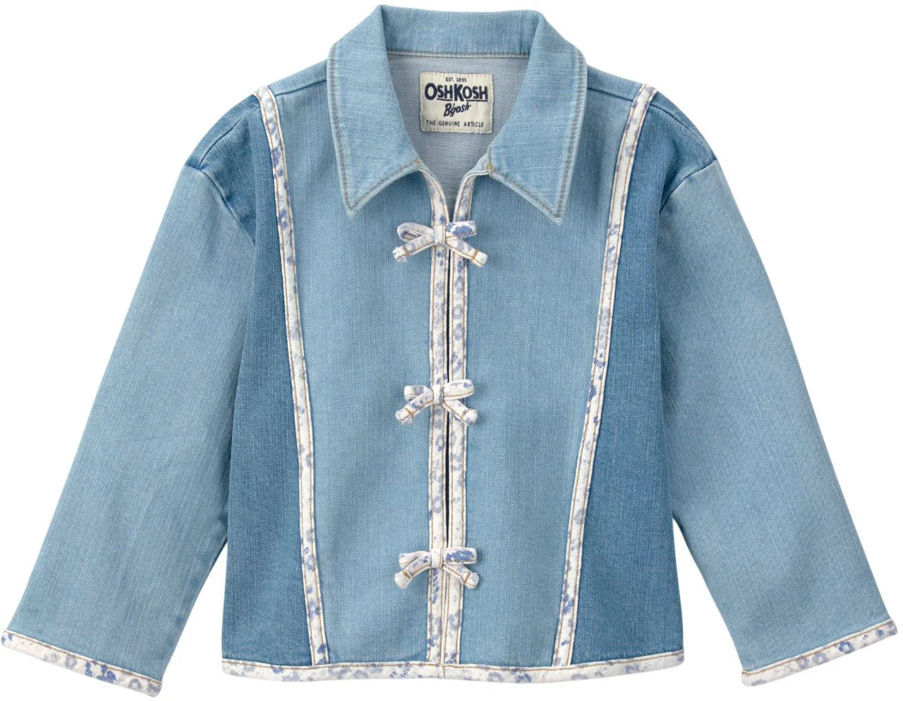 image for OshKosh Джинсовая куртка Patchwork Light Wash foto