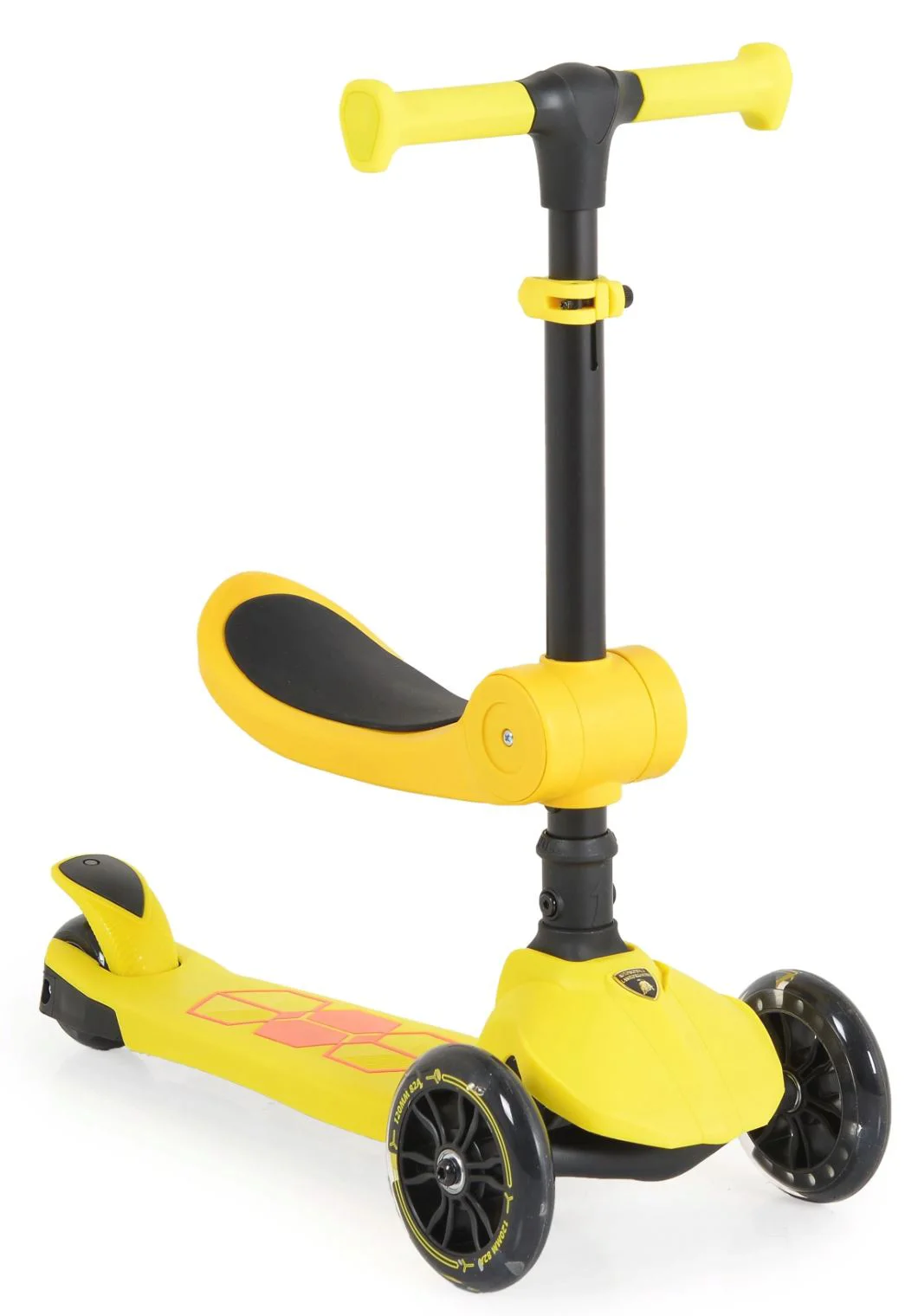 image for Trotineta pentru copii 2 in 1 Moni Lamborghini Galben foto