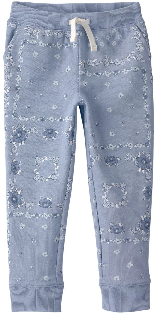 image for OshKosh Pantaloni cu imprimeu floral Drawstring Knit Blue foto