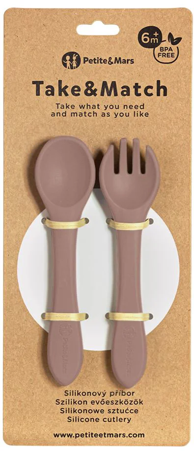 image for Set tacamuri din silicon Petite&Mars Take&Match Velvet Latte foto