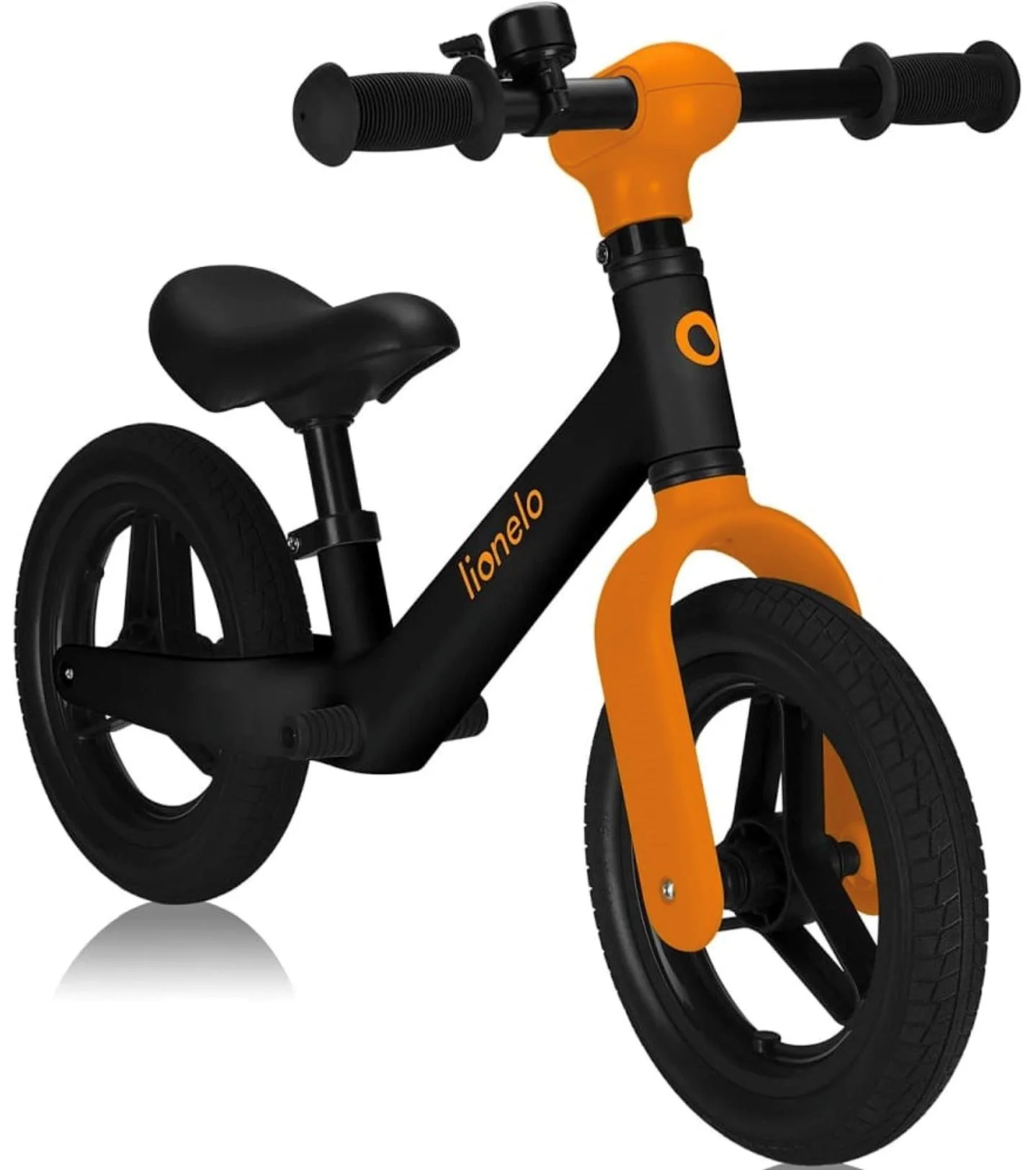 image for Bicicleta fara pedale Lionelo Toni Negru-portocaliu foto