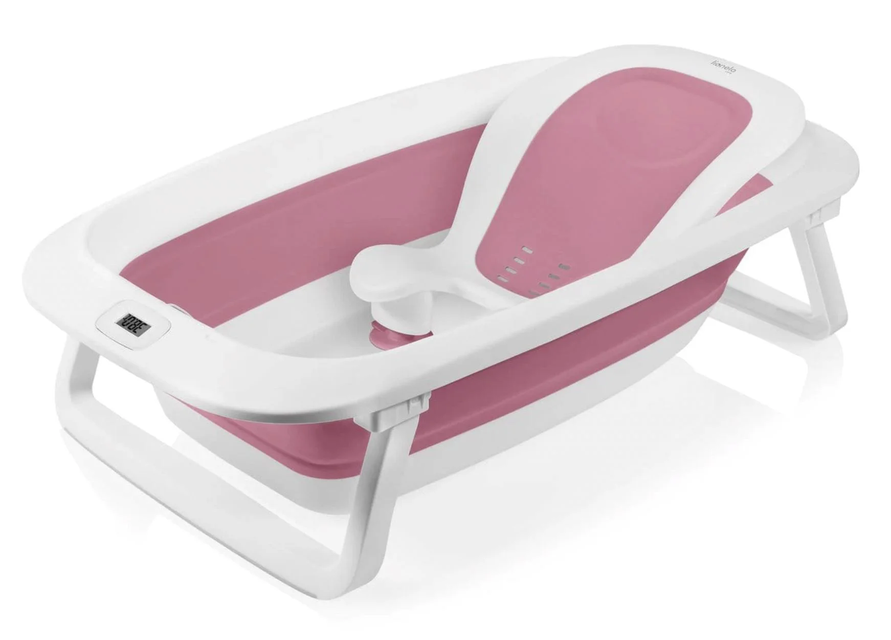 Cadita cu termometru Lionelo Baby Bubble Magnolia Roz foto