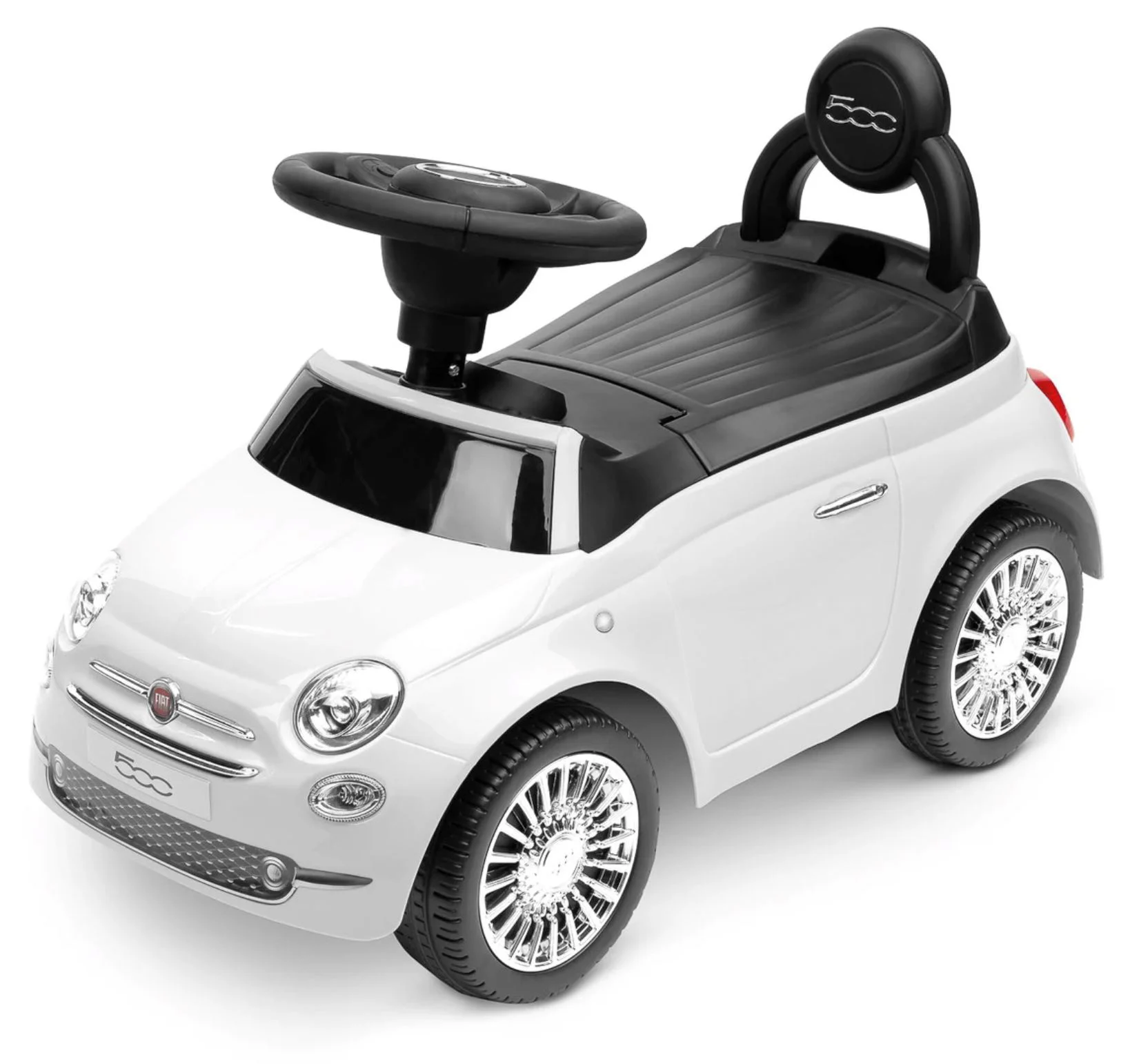 Tolocar pentru copii Caretero Fiat 500 Alb foto