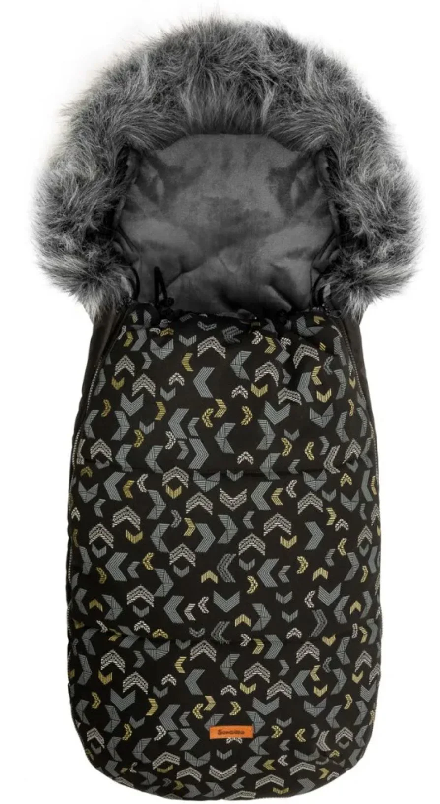 image for Husa de iarna pentru carucior Caretero Patterns Negru foto