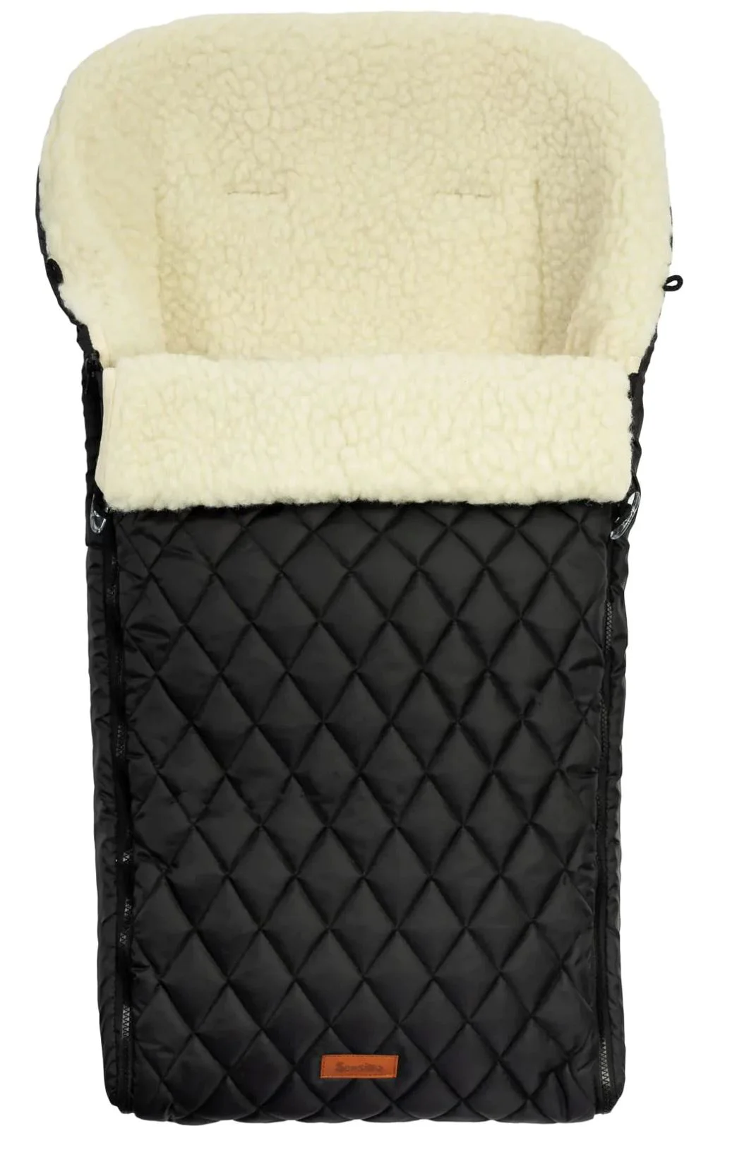 image for Husa de iarna pentru carucior Caretero Quilted Wool Negru foto