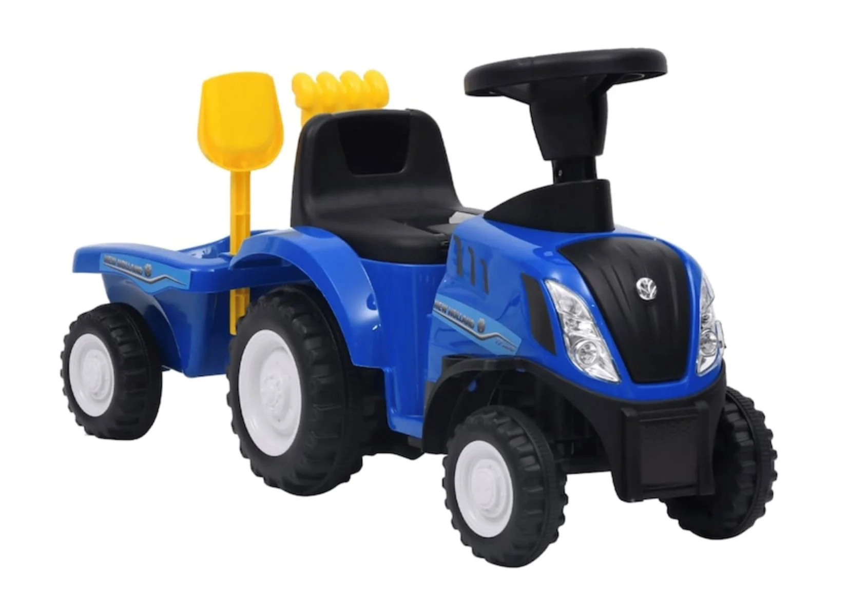 Tolocar pentru copii Baby Mix Tractor cu remorca Albastru foto