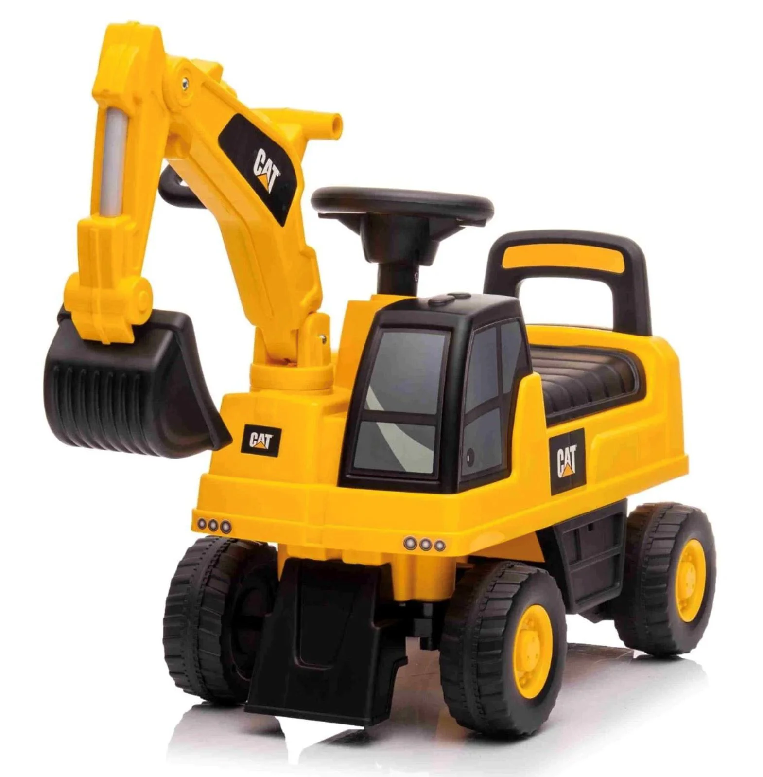 Tolocar pentru copii Baby Mix Excavator cu lopata Galben foto