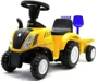 Tractor pentru copii Baby Mix Cu remorca Galben foto