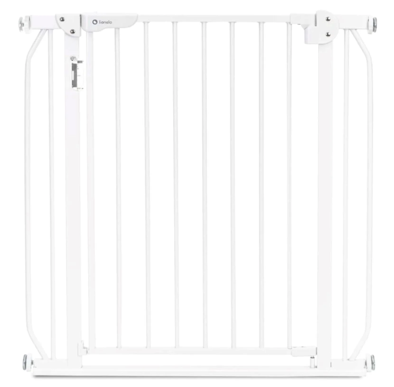 image for Детские ворота Lionelo Truus Slim LED White, 75-105 см foto