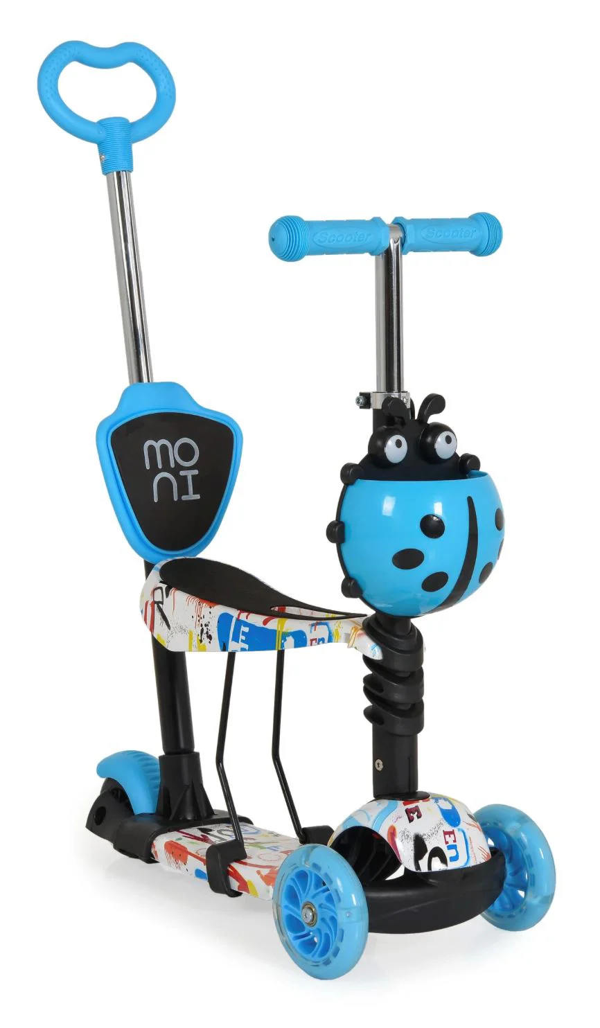 image for Trotineta pentru copii Moni Lollipop Albastru foto