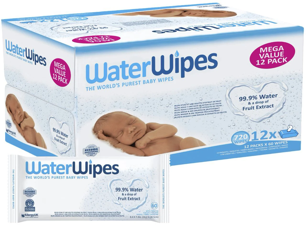 image for Servetele umede Water Wipes Mega Value, 12x60, 720 buc. foto