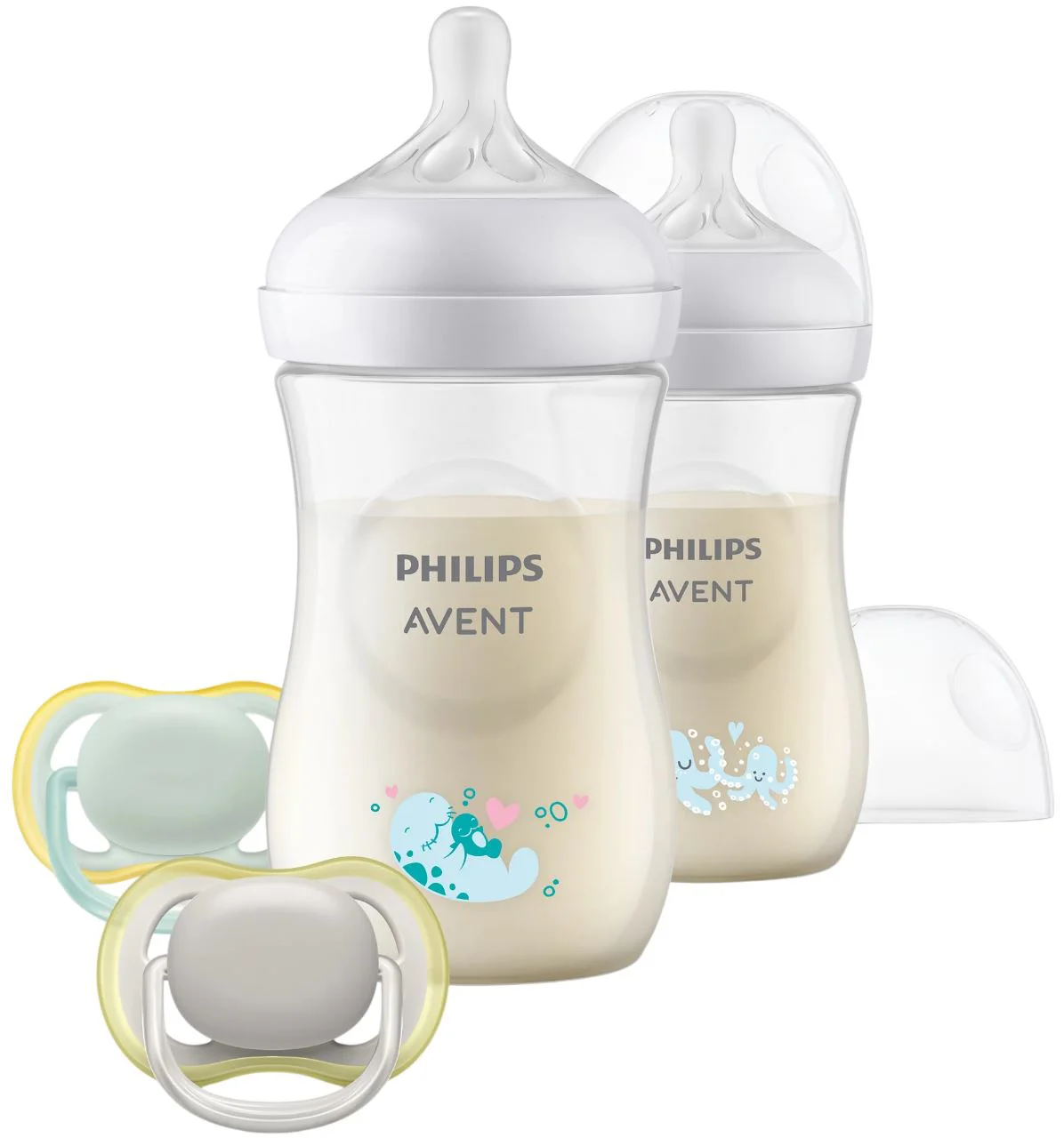 image for Biberon din plastic Philps Avent Natural Response, 260 ml 2, buc. + Suzeta (0-6m), 2 buc. foto