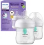 Set biberon din plastic Pihilps Avent Natural Response anti-colici Air-Free, 2x125 ml foto