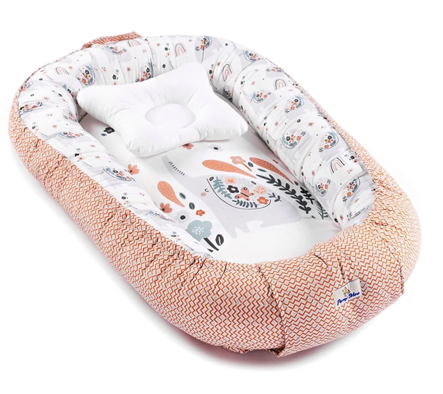 image for Babynest pentru copii Moni Premium Elefant Verde foto