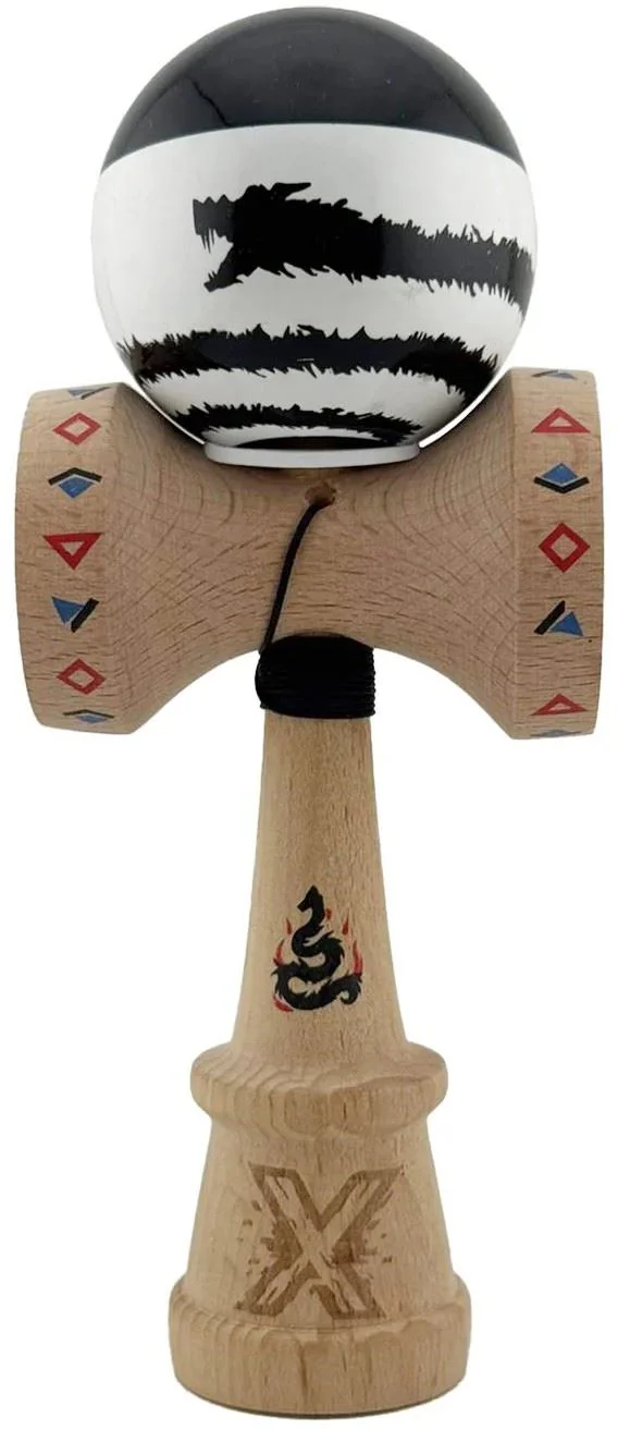 image for Kendama Super Sticky X Original, King size 7.5x6x18 cm, Dragon foto