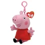 Breloc de plus TY Beanie Clip Purcelusa Peppa, 12 cm foto