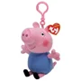 Breloc de plus TY Beanie Clipe Purcelusul George, 12 cm foto