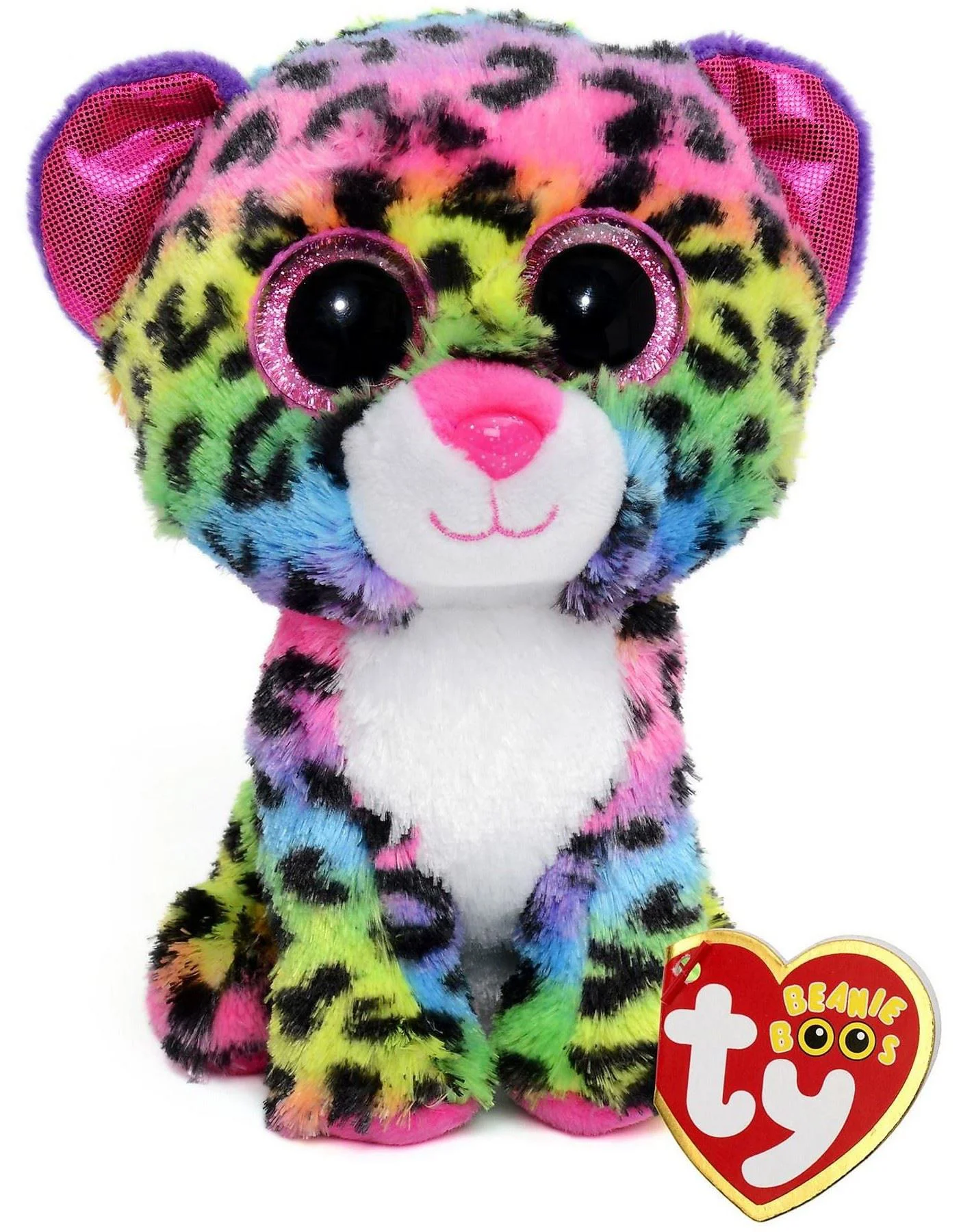 Jucarie de plus TY Beanie Boos Leopardul Dotty, 15 cm foto