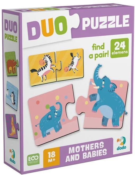 image for Puzzle Dodo DUO Mama si puiul, 24 el. foto