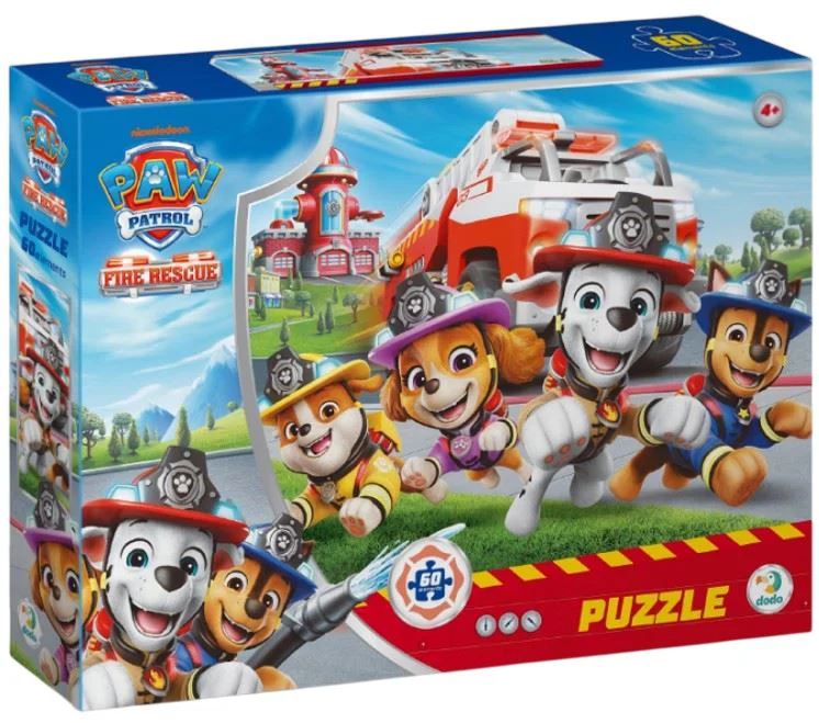 Puzzle Dodo Statia de pompieri, seria Patrula catelusilor, 60 el. foto