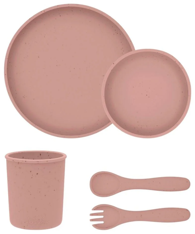 image for Набор для кормления из силикона KikkaBoo Platinum Blush, 5 шт. foto
