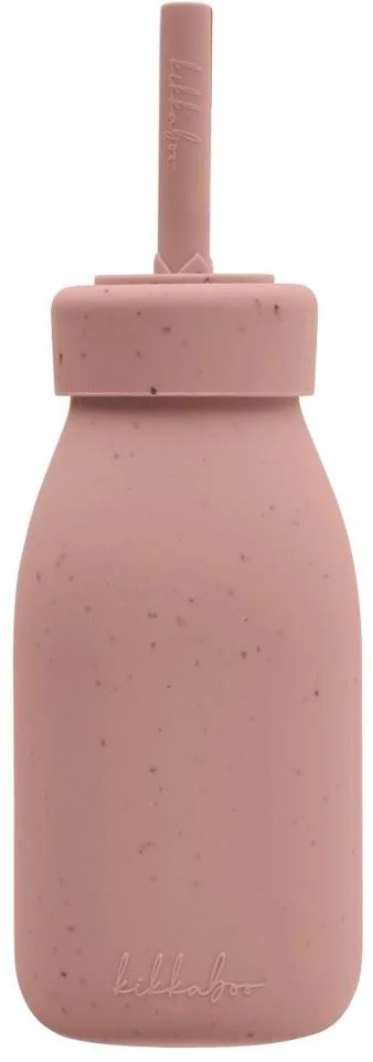 image for Бутылочка из силикона с трубочкой KikkaBoo Platinum Blush foto