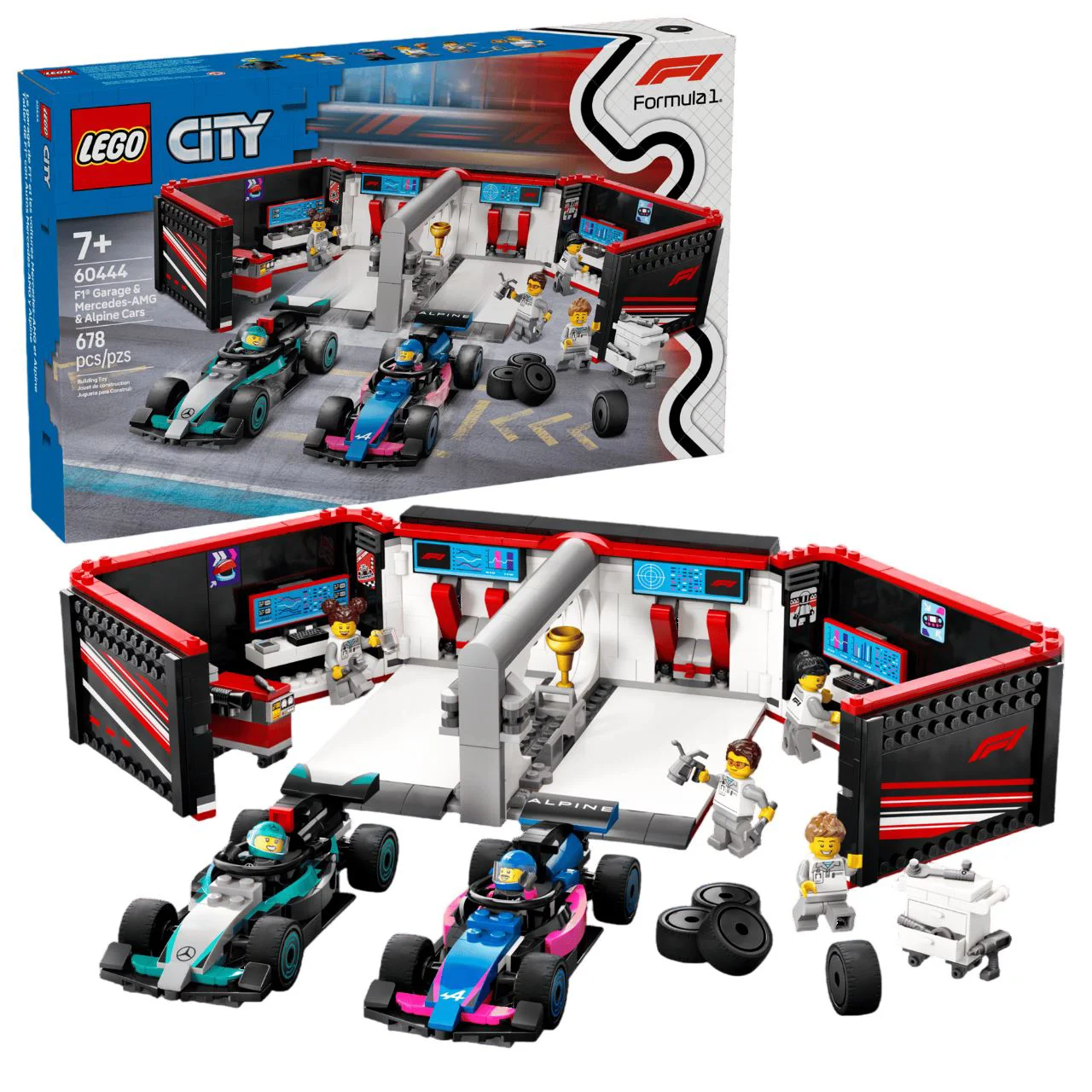 image for LEGO City - Garaj F1 si masini Mercedes-AMG & Alpine foto