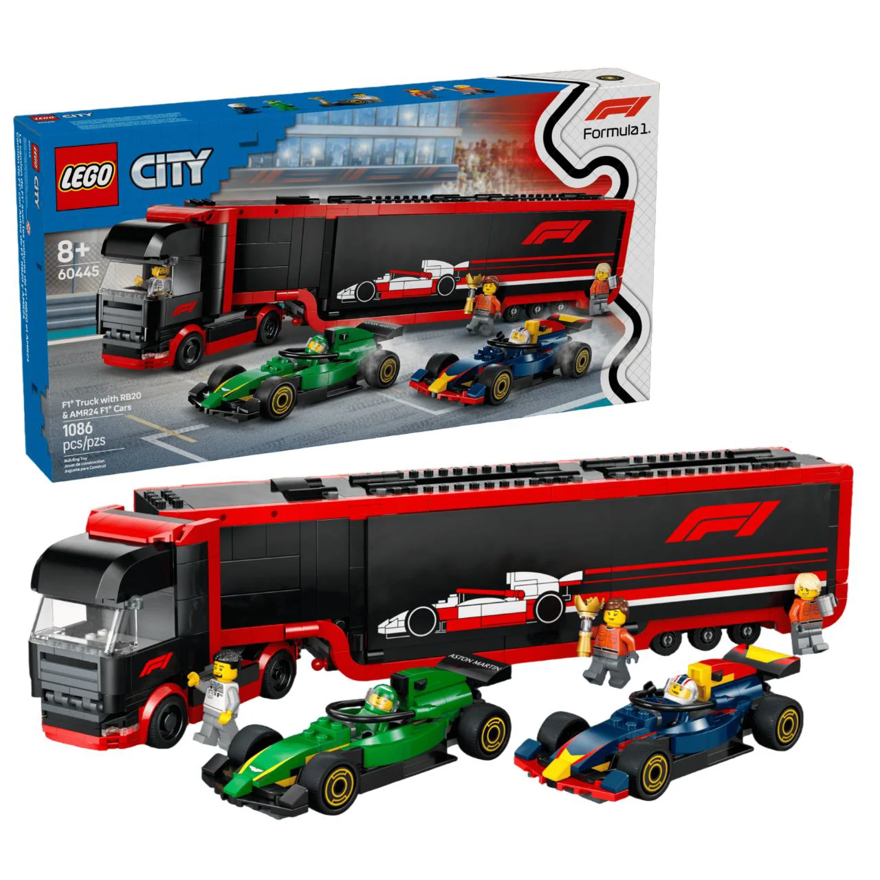 image for LEGO City - Грузовик F1 с болидами RB20 и AMR24 foto