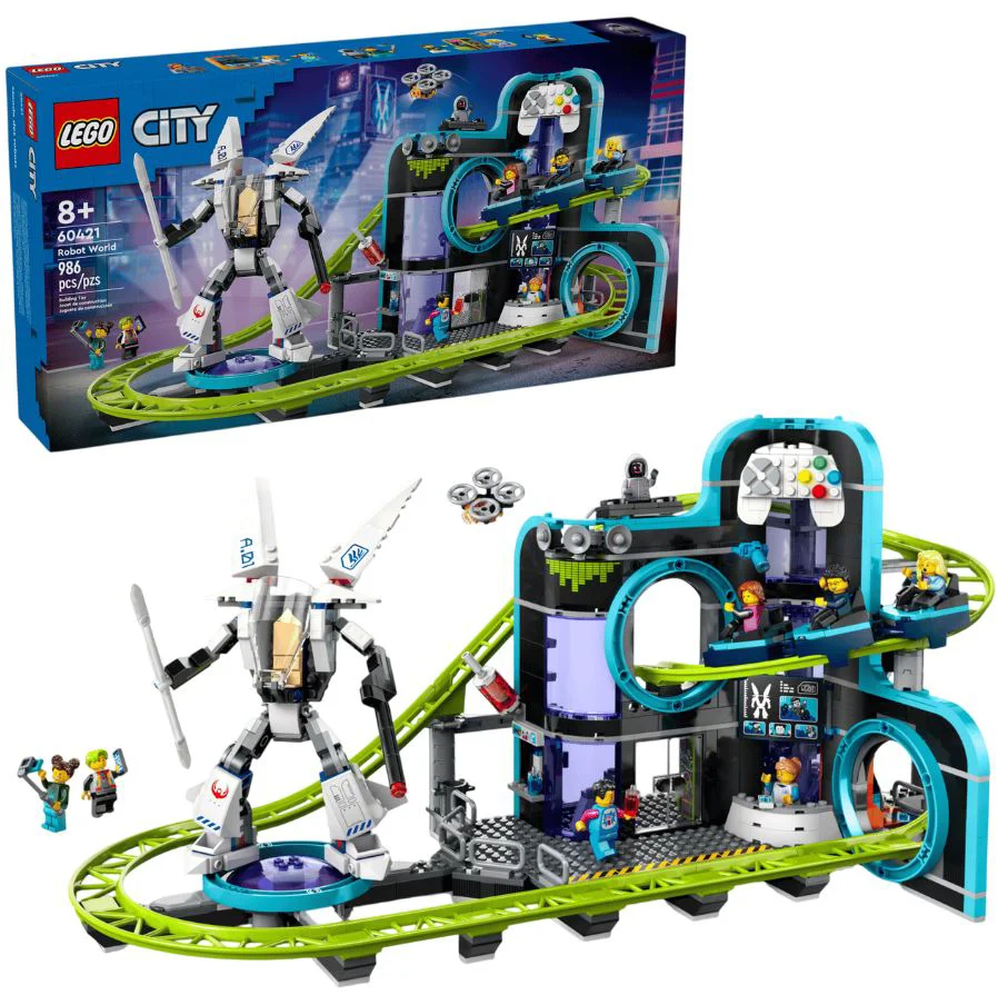 image for LEGO City - Parcul de distractii Robot World cu roller-coaster foto